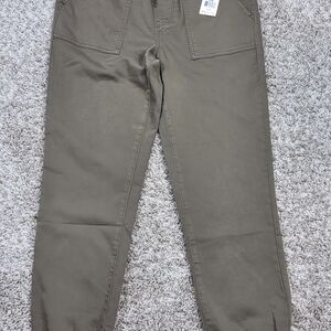 NWT Dex Sofia Army Green Jogger Pants High Rise Utility Cargo Size Medium